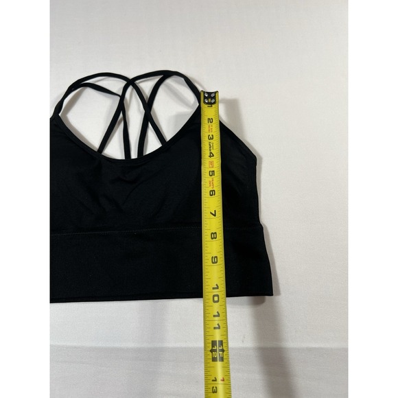 Hamthuit Women Solid Color  Tank Top With Enlarged Shaped Sz L Black - Picture 7 of 7